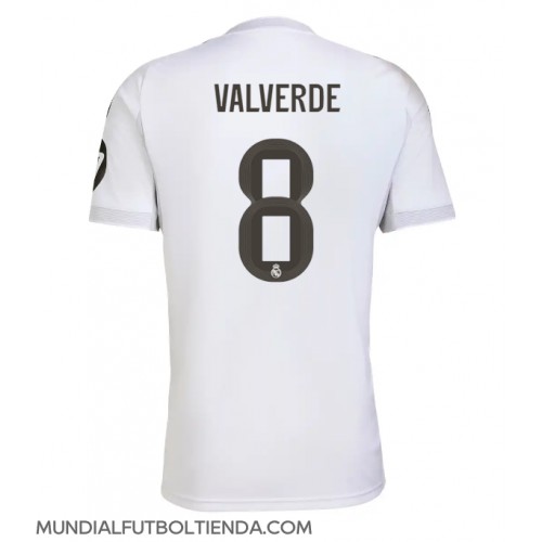 Camiseta Real Madrid Federico Valverde #8 Primera Equipación Replica 2025-26 mangas cortas